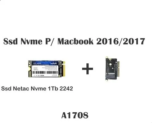 1 Ssd Netac 1tb Nvme 2242 Macbook A1708 , A1706 , 2016/2017 - Imagem 1