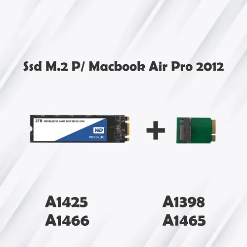 1 Disco Sólido Wd Blue 2tb P /macbook Air 2012 A1466 / A1465 - Imagem 1