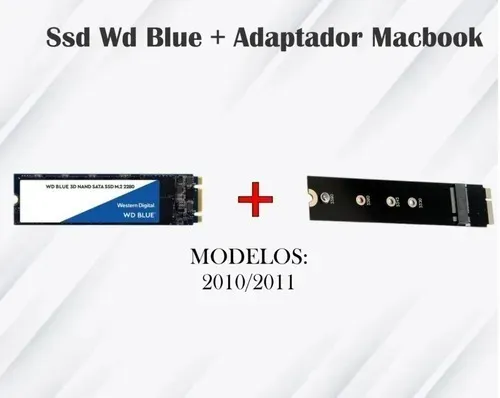 1 Ssd Wd Blue 2tb M.2 + Adaptador Macbook - Imagem 1
