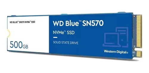 1 Disco sólido interno Western Digital SN570 WDS500G3B0C 500GB - Imagem 1