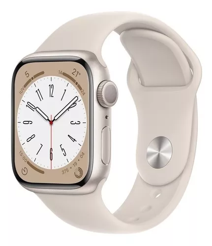 1 Apple Watch Series 8 GPS - Caixa estelar de alumínio 45 mm - Pulseira esportiva estelar - Padrão - Imagem 1