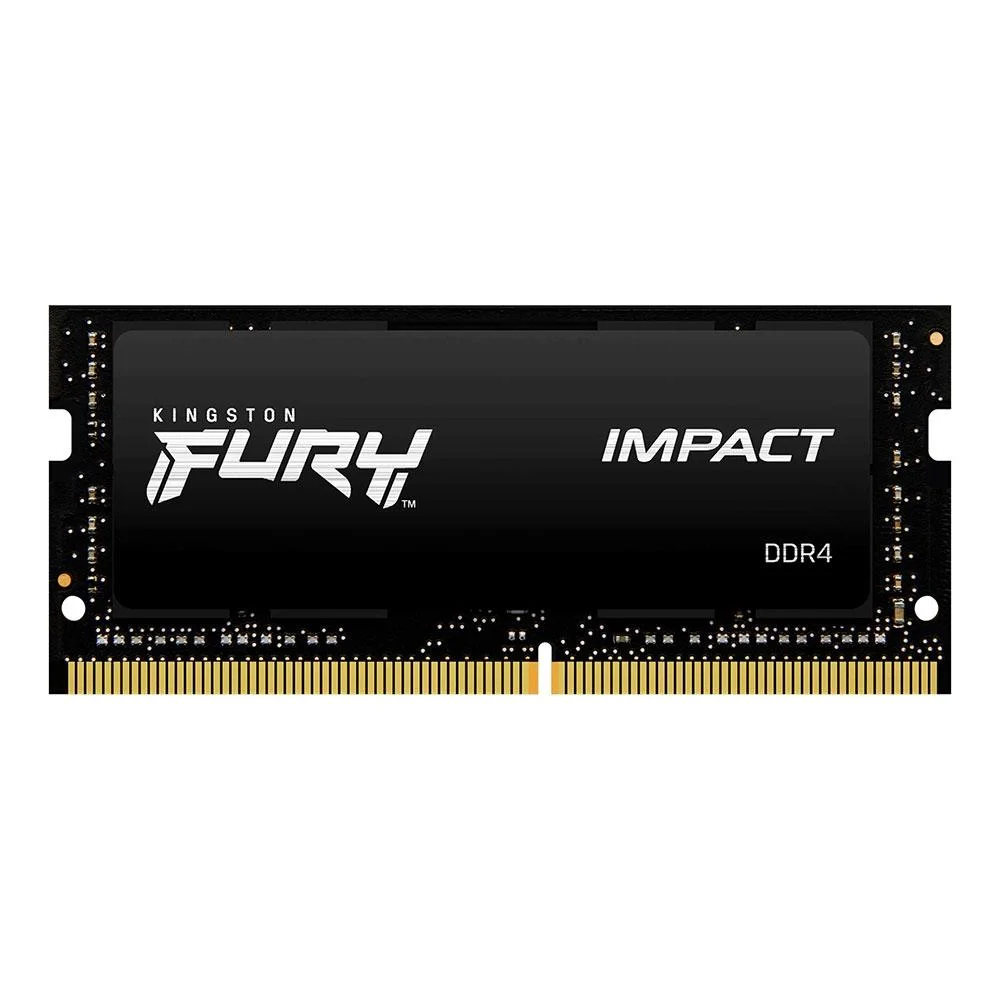 1 Memória Ram Para Notebook 16gb 3200mhz Ddr4 Kingston Fury Impact Sodimm Cor Preta - Imagem 1