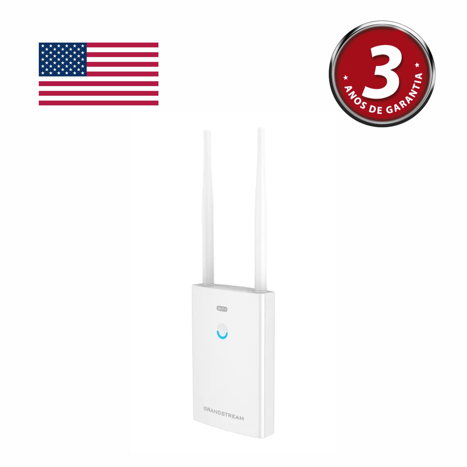 1 Access Point Outdoor Grandstream - Gwn7660lr Wifi 6 Ax Cor Branco - Imagem 2