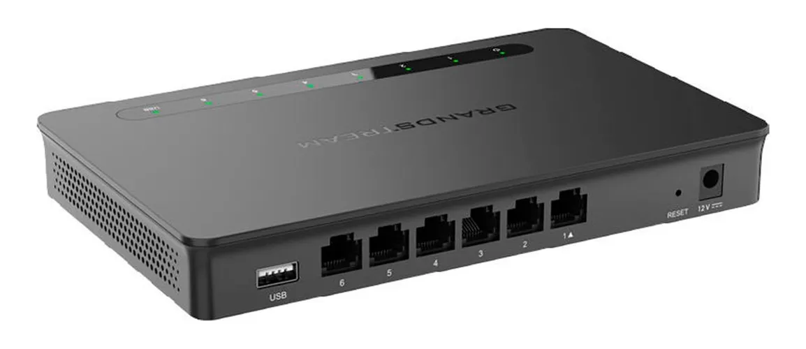 gr1 Grandstream Balanceador de carga do roteador Gigabit VPN 30.000 sessões Nat - Imagem 1