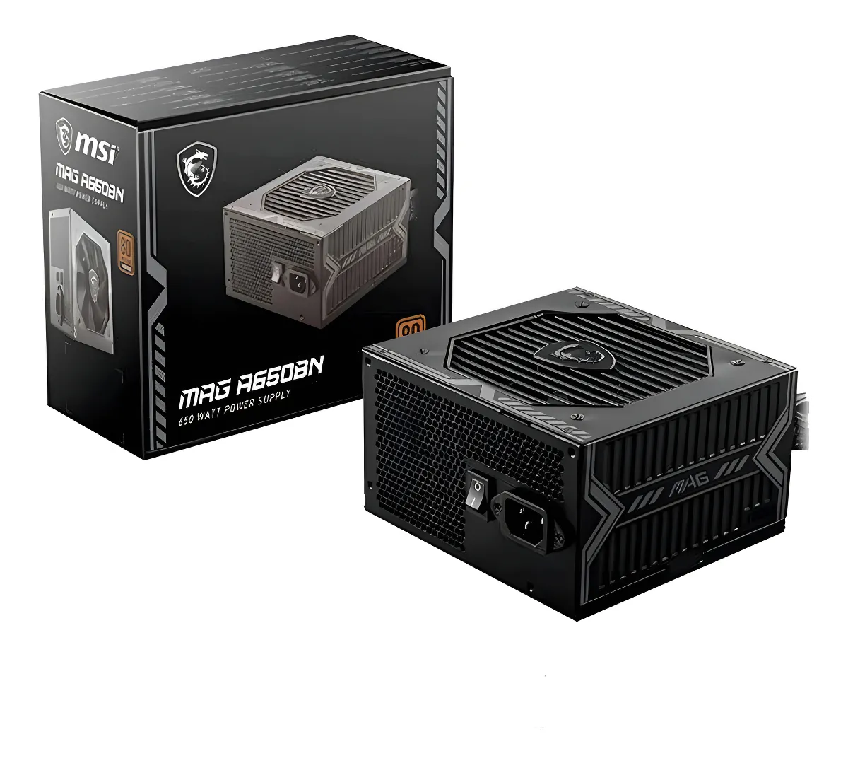 msi Fonte de alimentação Msi Mag A650bn 650w 80 Plus Bronze - Imagem 1