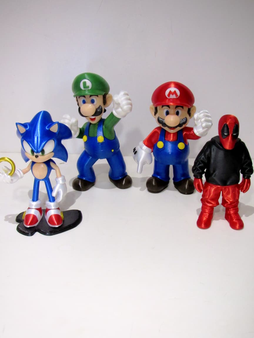 WhatsApp Image 2026-07-20 at 15.49.31 (3) Boneco Super Mario 15cm Decorativo | Impressão 3D Colecionável - Imagem 3
