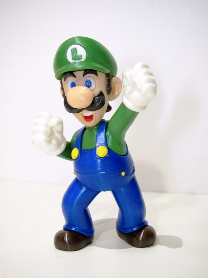 WhatsApp Image 2026-07-20 at 15.49.31 Boneco Luigi 16cm Decorativo | Impressão 3D Colecionável - Imagem 1