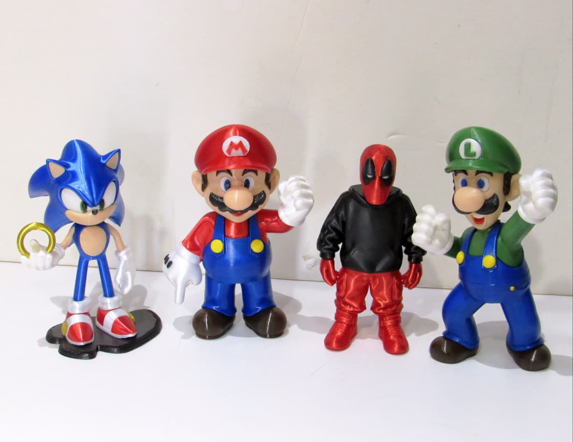 WhatsApp Image 2026-07-20 at 15.49.32 (4) Boneco Luigi 16cm Decorativo | Impressão 3D Colecionável - Imagem 2