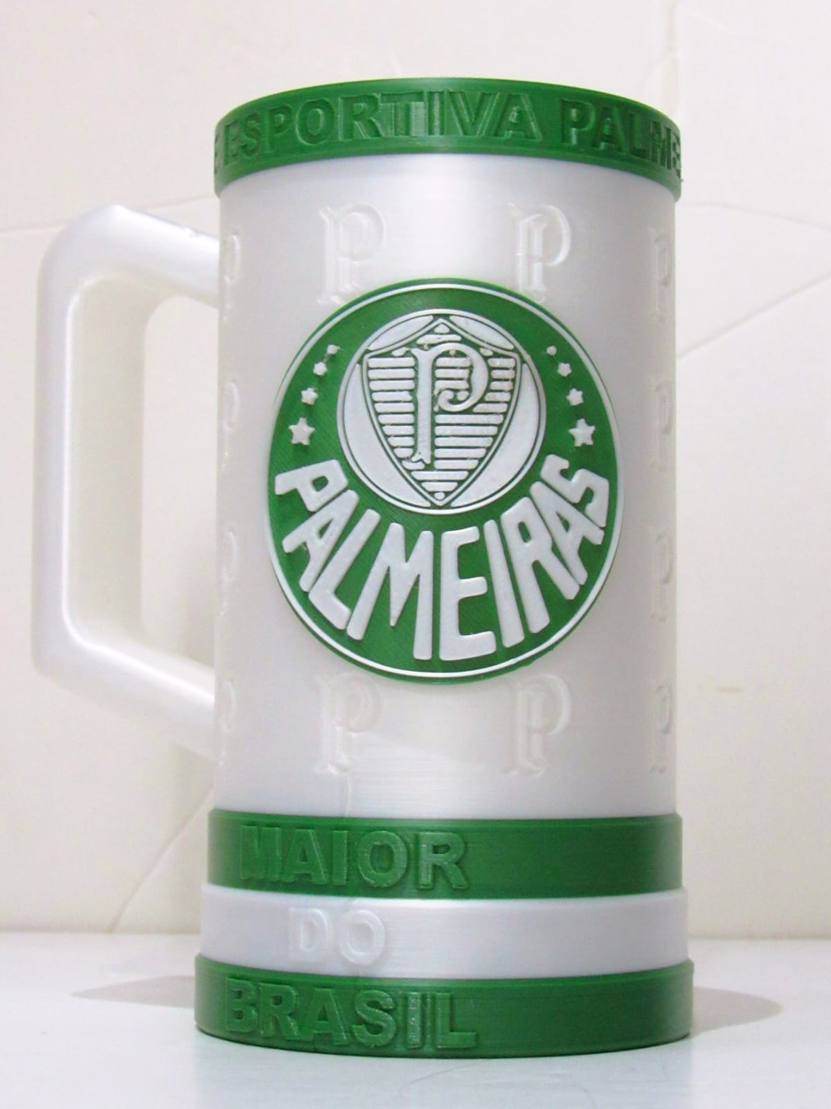 WhatsApp Image 2026-07-24 at 15.05.45 Caneca Porta Latão Palmeiras 473ml e 350ml com Adaptador | Impressão 3D - Imagem 1